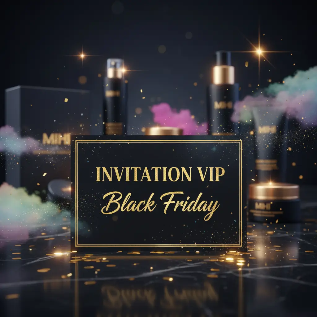 Accès VIP aux offres exclusives du Black Friday beauté 2025, avec une sélection de produits Mihi.