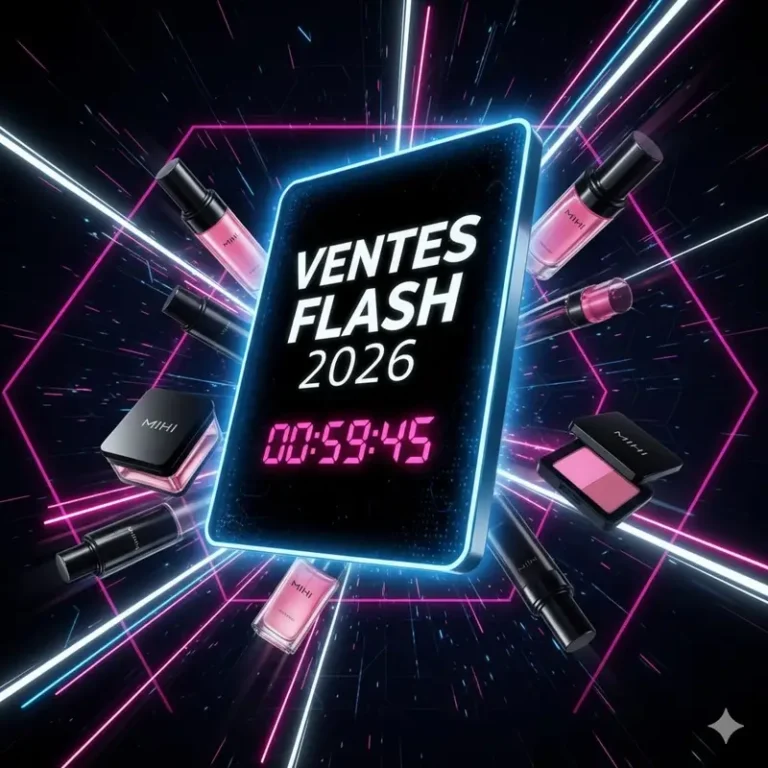 Ventes Flash 2026 Mihi : Offres exclusives sur les cosmétiques et parfums de février et mars.