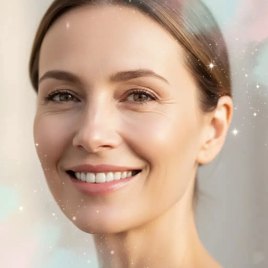 Femme à la peau mature et radieuse, résultat de la meilleure routine anti-âge 2026 de Mihi.