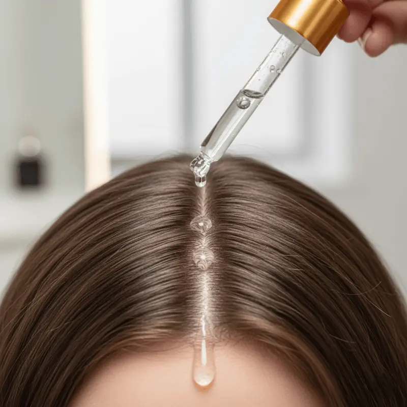 Routine Mihi répondant à la question cheveux gras comment s'en débarrasser pour retrouver une chevelure saine.