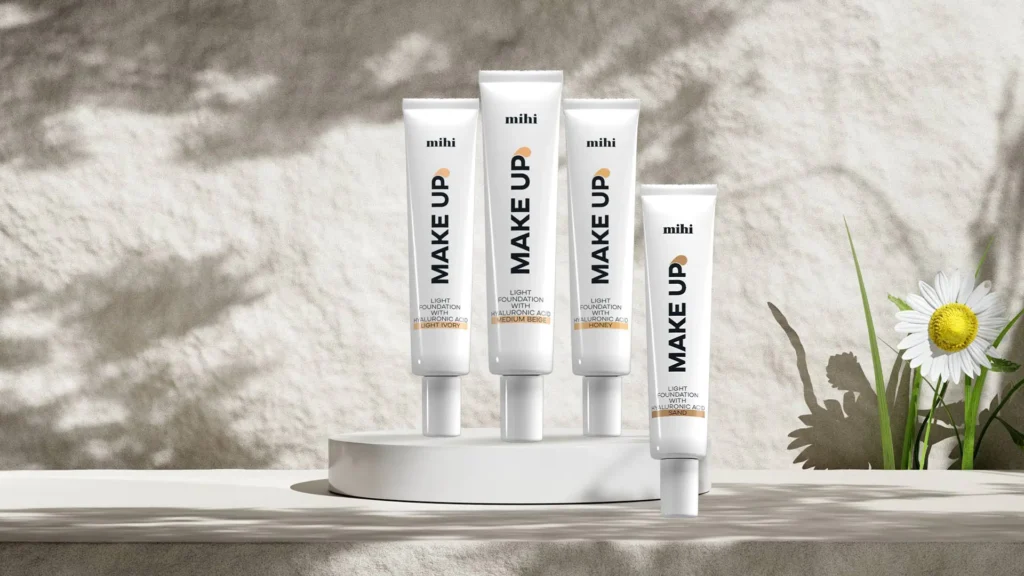 Astuce pour choisir la bonne teinte du meilleur fond de teint 2026 sur la mâchoire.