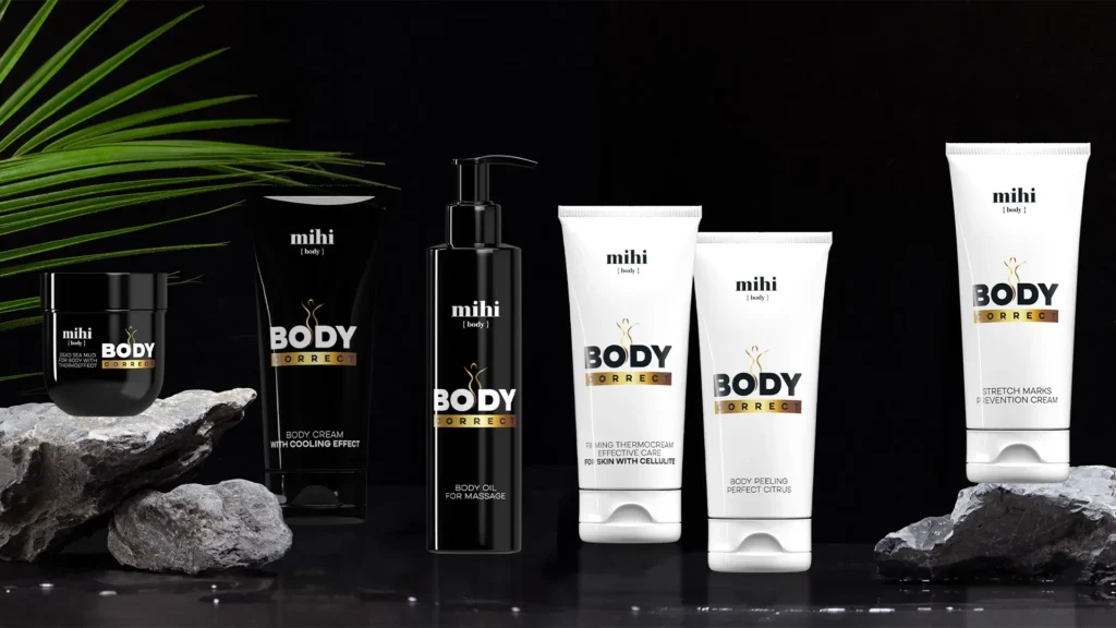 Gros plan sur la texture d'un gommage Mihi, étape essentielle d'une routine soin corps efficace.