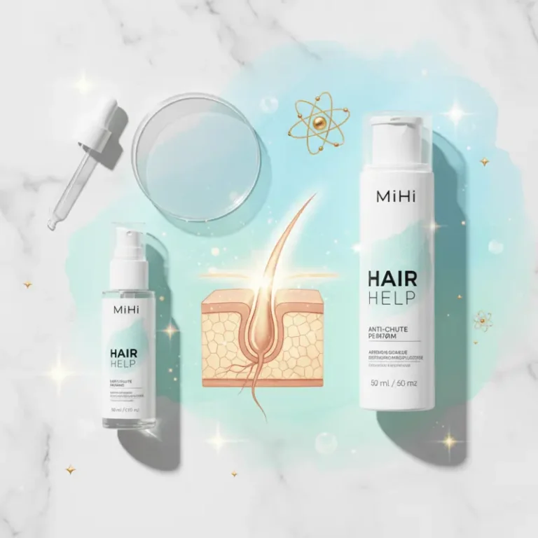 Le **meilleur traitement anti-chute cheveux 2026** avec la gamme de produits experts Mihi Hair Help.