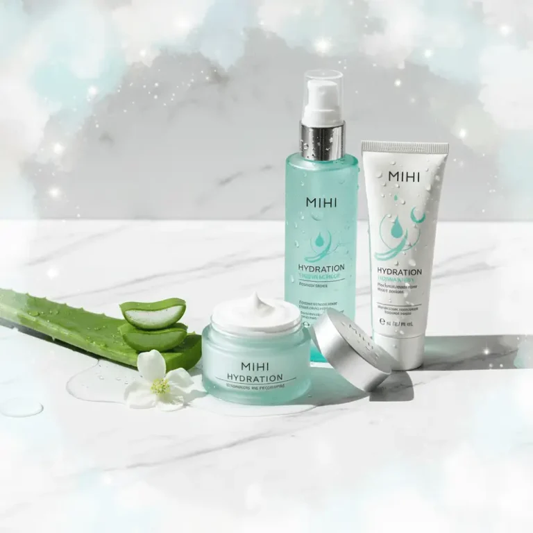 Guide de la meilleure crème hydratante visage 2026, avec une sélection de produits Mihi pour différents types de peau.