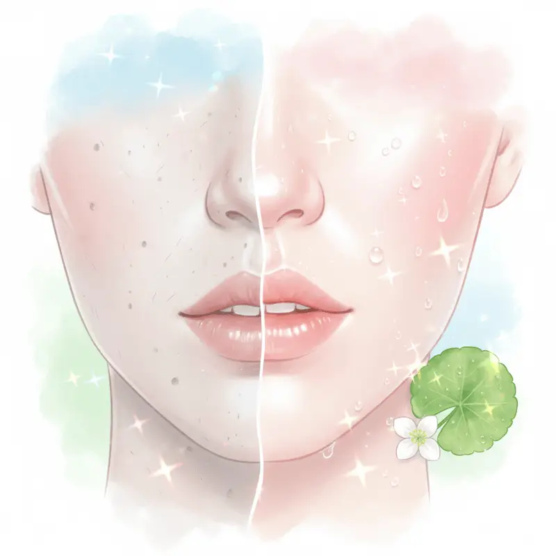 Peau éclatante et hydratée après un programme de réparation post-été avec les soins Mihi.