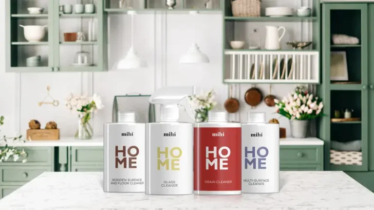 Guide des produits ménagers écologiques de la gamme Mihi Home Care pour une maison saine.